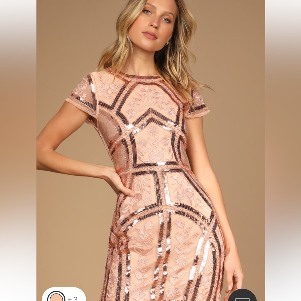 Lulus Spread Your Shine Embroidered dress